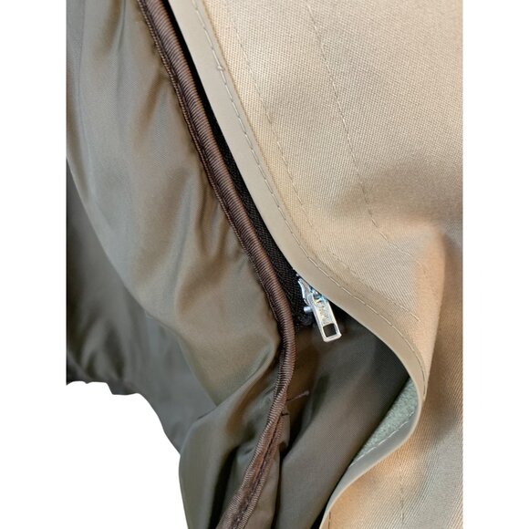 London Fog Mens Beige Trench Coat Thinsulate Insulated Size 44R RA10090 EUC - Picture 8 of 12